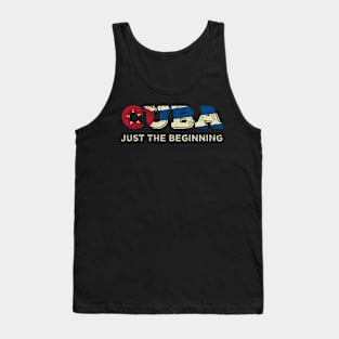 Cuban Protest Free Cuba Patriotic Viva Cuba Libre Save Cuba Tank Top